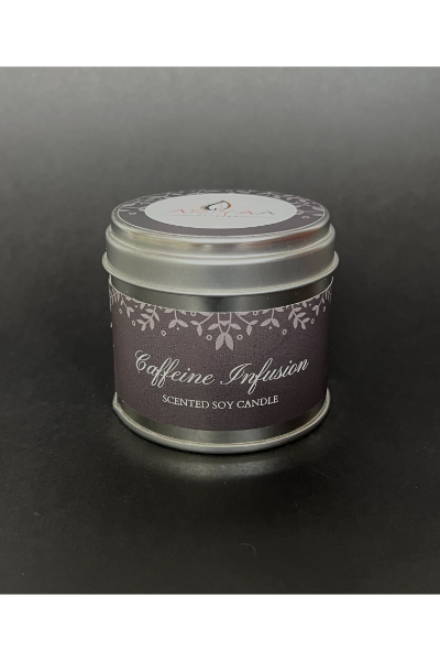 Soy Wax Tin Candle - Caffeine Infusion 